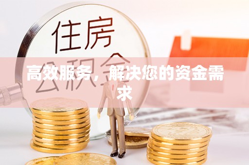 皇姑高效服务，解决您的资金需求