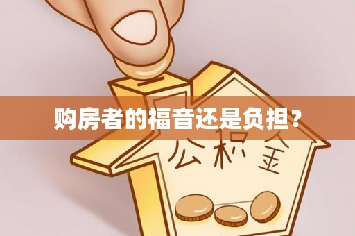 皇姑购房者的福音还是负担？
