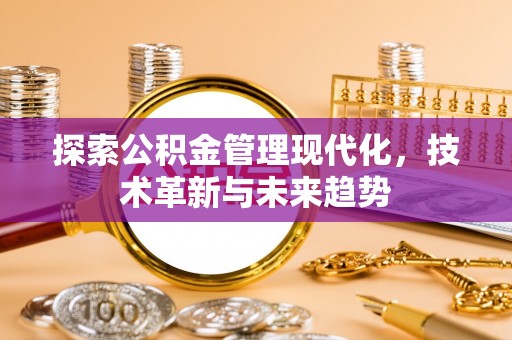 皇姑探索公积金管理现代化，技术革新与未来趋势