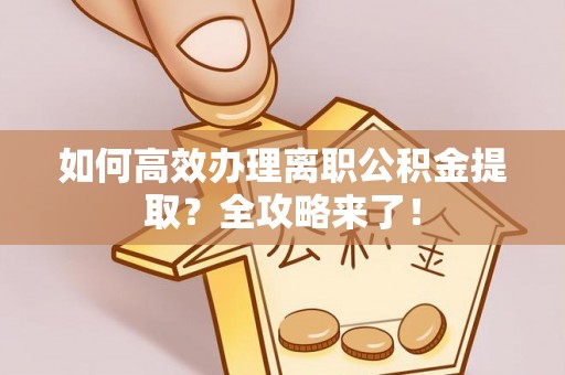皇姑如何高效办理离职公积金提取？全攻略来了！
