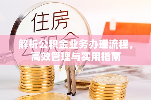 皇姑解析公积金业务办理流程，高效管理与实用指南