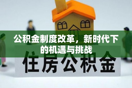 皇姑公积金制度改革，新时代下的机遇与挑战