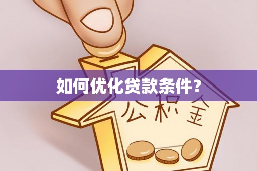 皇姑如何优化贷款条件？