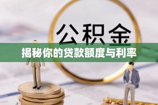 皇姑揭秘你的贷款额度与利率