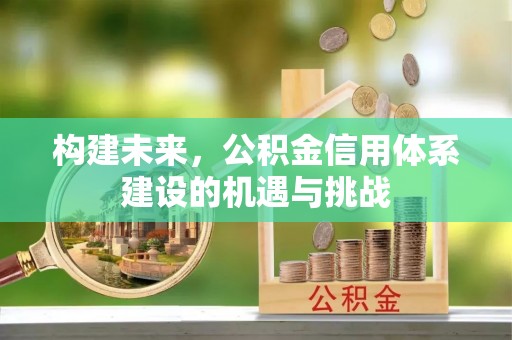 皇姑构建未来，公积金信用体系建设的机遇与挑战