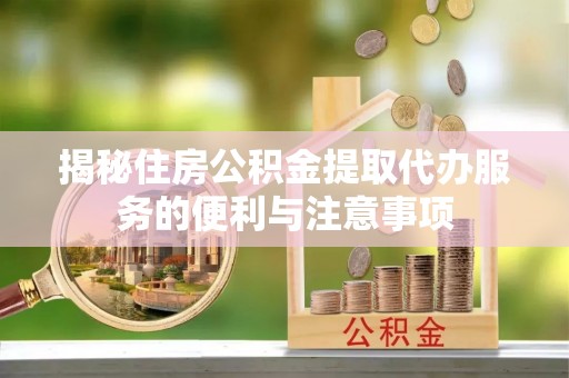 皇姑揭秘住房公积金提取代办服务的便利与注意事项