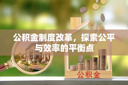 皇姑公积金制度改革，探索公平与效率的平衡点
