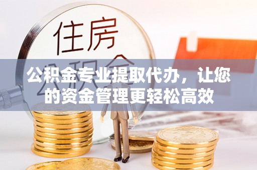 皇姑公积金专业提取代办，让您的资金管理更轻松高效