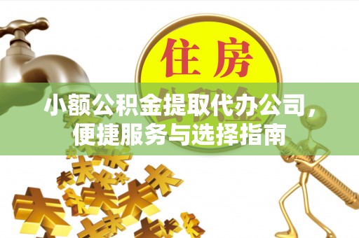 皇姑小额公积金提取代办公司，便捷服务与选择指南
