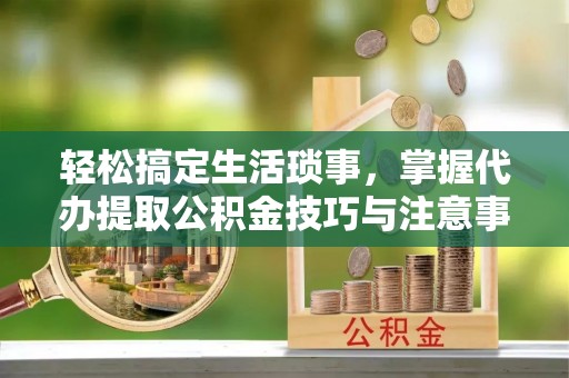 皇姑轻松搞定生活琐事，掌握代办提取公积金技巧与注意事项