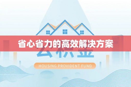 皇姑省心省力的高效解决方案