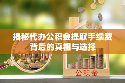 皇姑揭秘代办公积金提取手续费背后的真相与选择