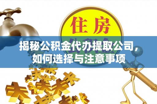 皇姑揭秘公积金代办提取公司，如何选择与注意事项
