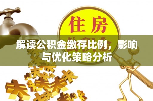 皇姑解读公积金缴存比例，影响与优化策略分析
