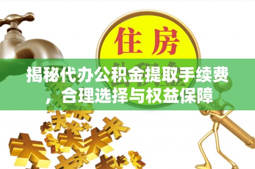 皇姑揭秘代办公积金提取手续费，合理选择与权益保障