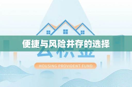皇姑便捷与风险并存的选择