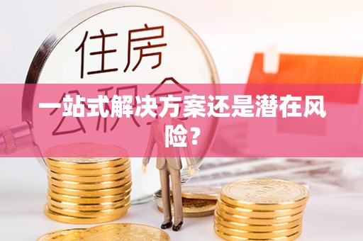 皇姑一站式解决方案还是潜在风险？